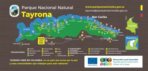 Mapa PNN Tayrona